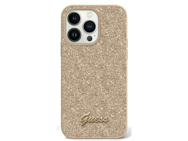 GUESS Glitter Flakes Protective Case iPhone 14 Pro 6.1 - Gold