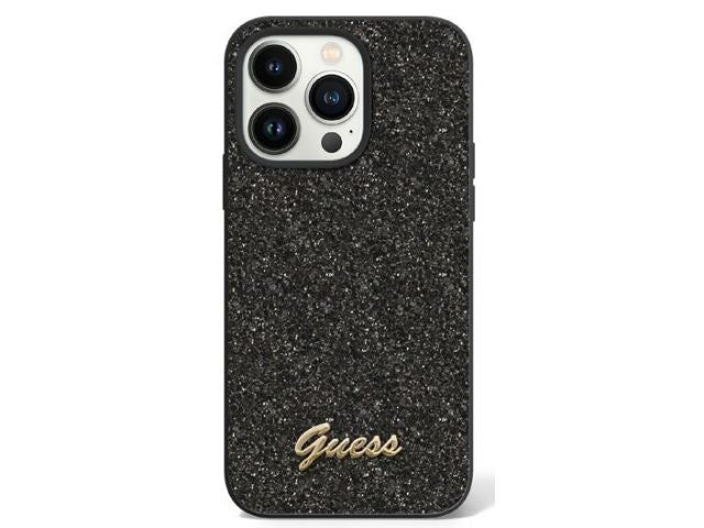 GUESS Glitter Flakes Protective Case iPhone 14 Pro 6.1 - Black