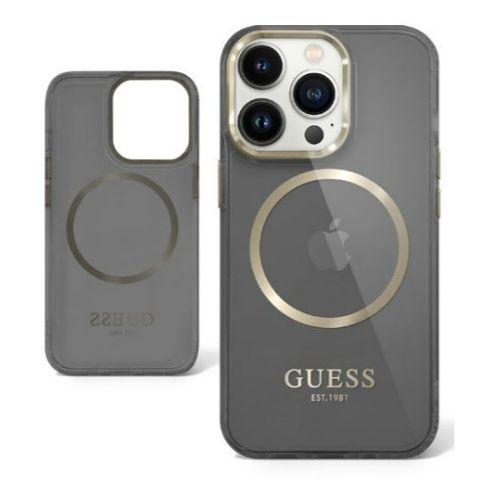 GUESS Ring Edition Protective Case iPhone 14 Standard 6.1 - Translucent Black