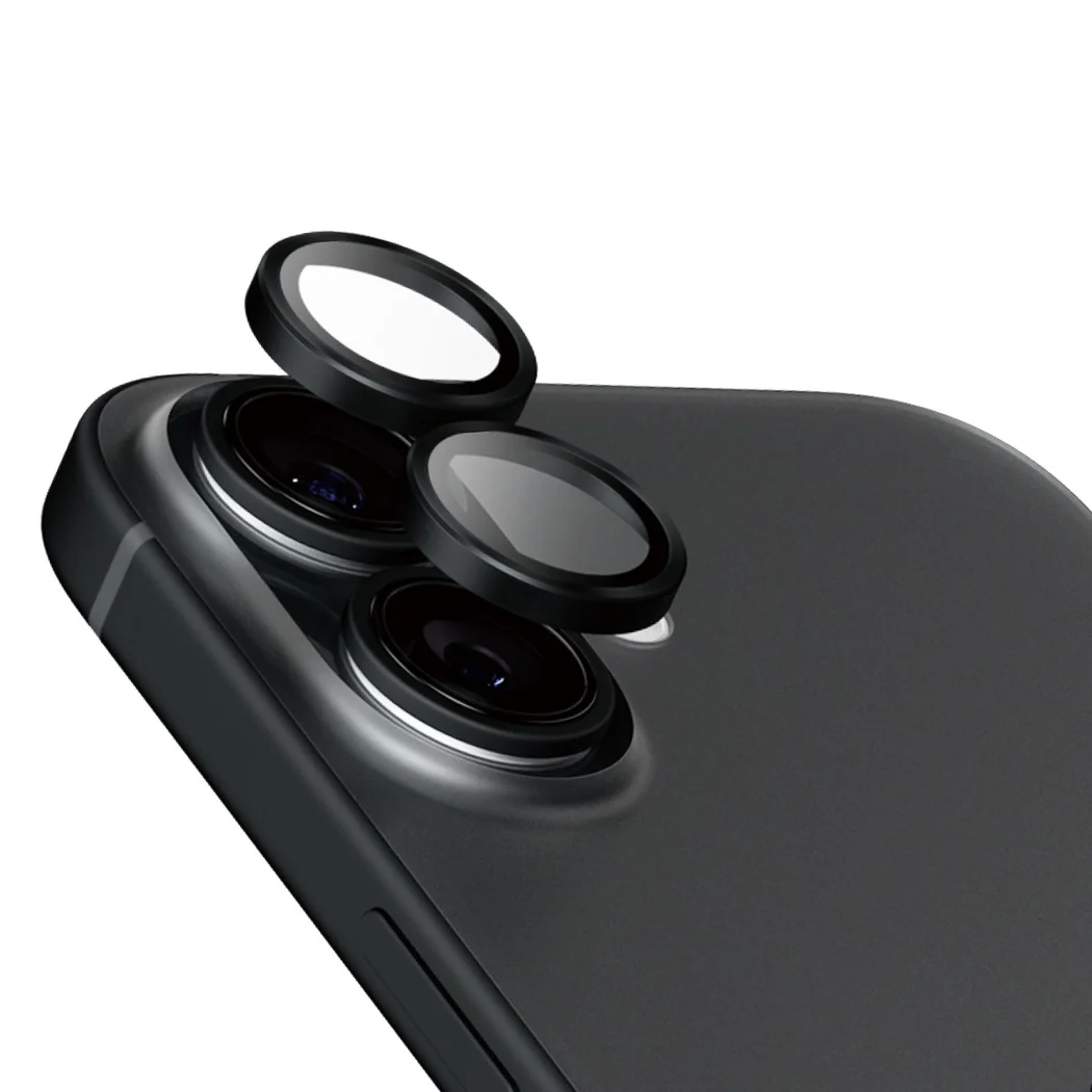 PanzerGlass Hoops Camera Lens Protector iPhone 16 & 16 Plus - Black