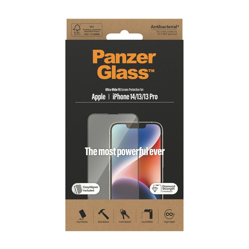 PanzerGlass UltraWide Fit Screen Protector For iPhone 14