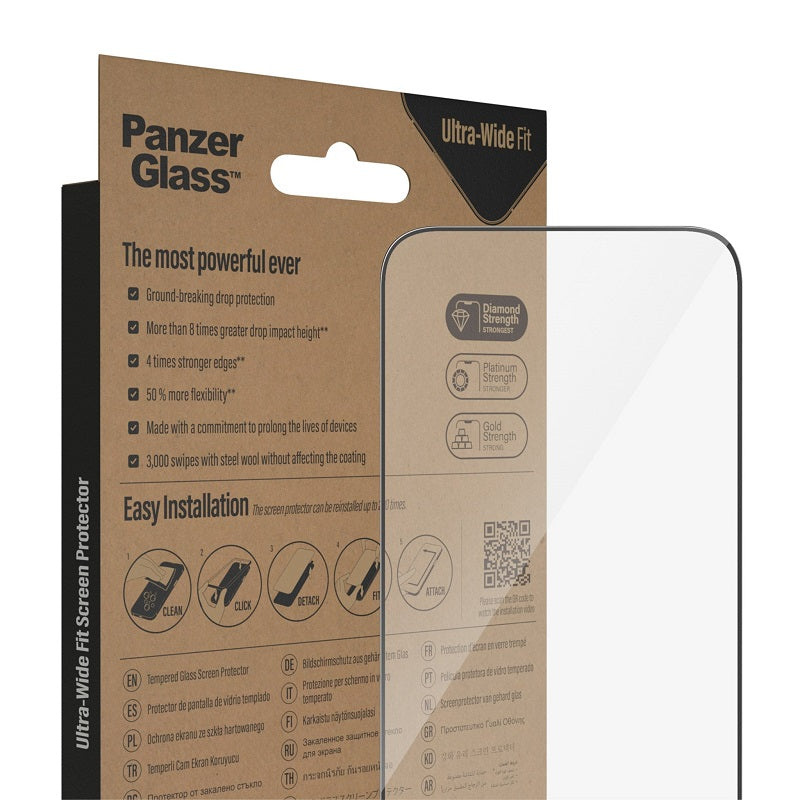 PanzerGlass UltraWide Fit Screen Protector For iPhone 14 Pro Max