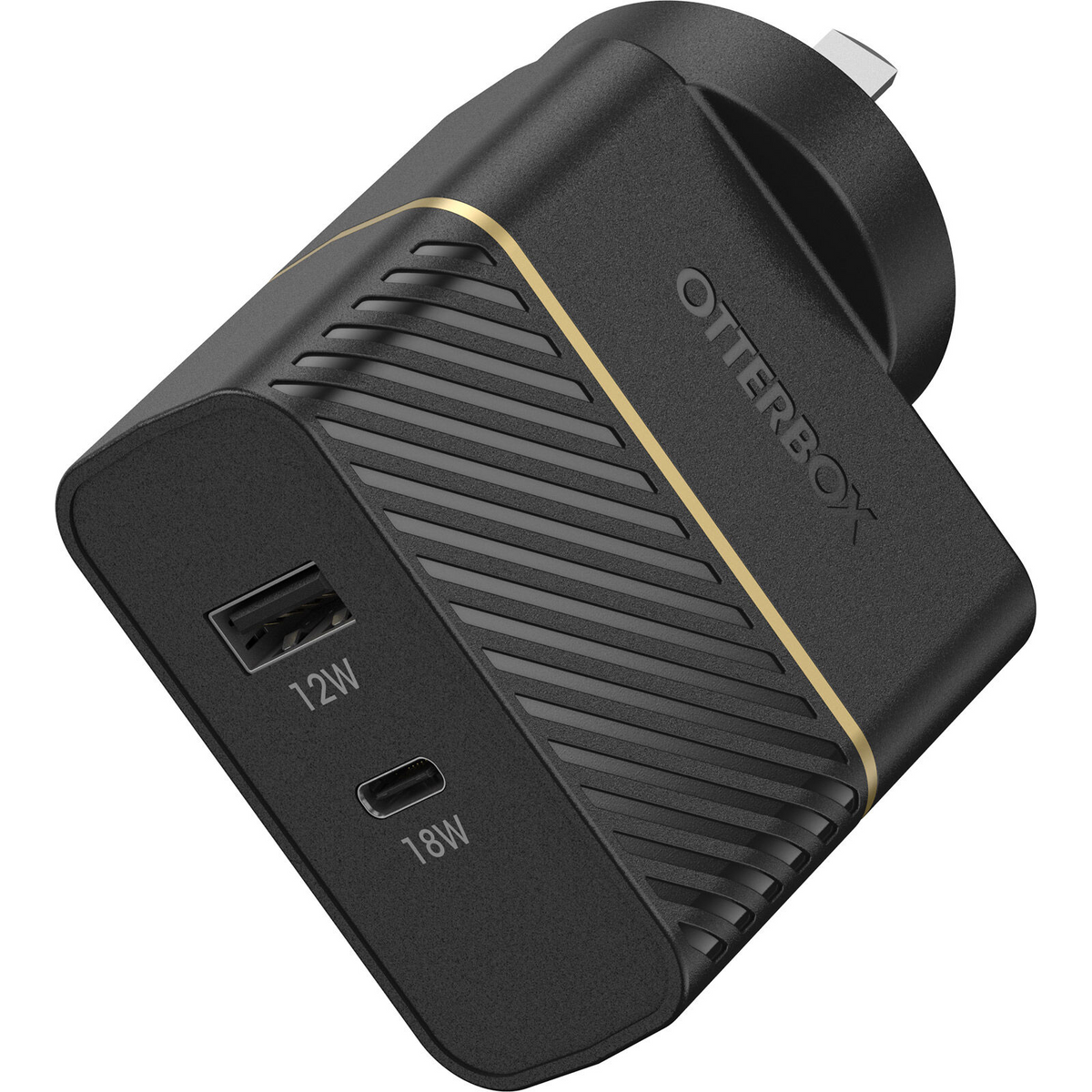 Otterbox Fast Charge USB-A &amp; USB-C Wall Charger (AU) 30W - Black