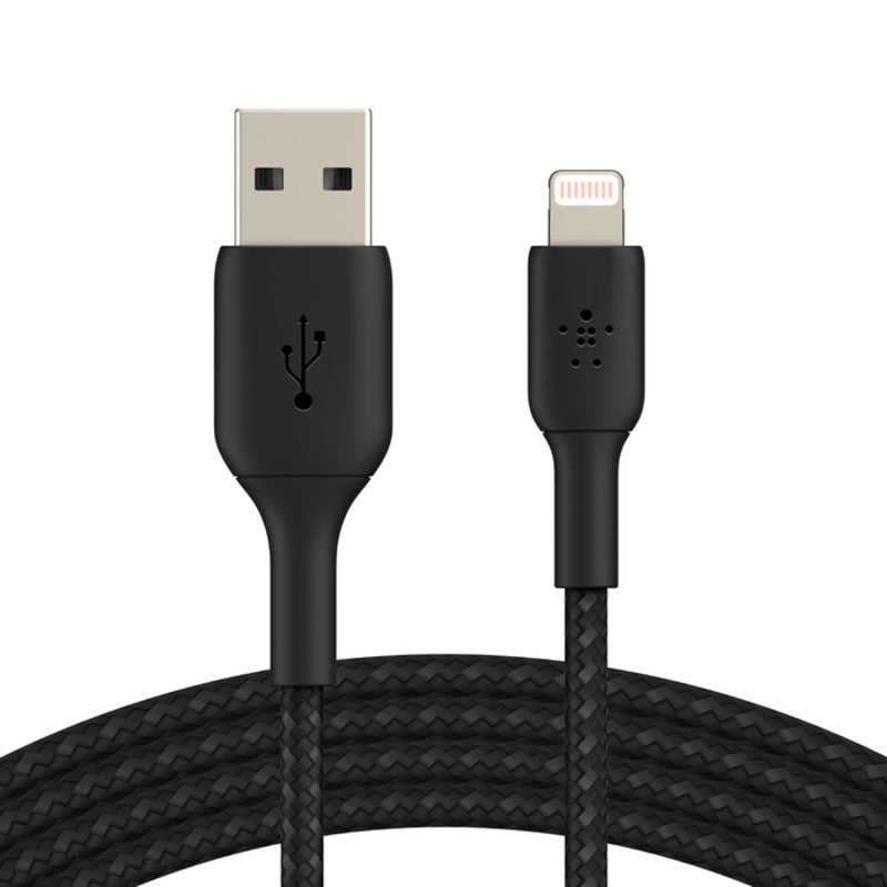 Belkin BoostCharge Braided Lightning to USB-A Cable 1m / 3.3ft - Black