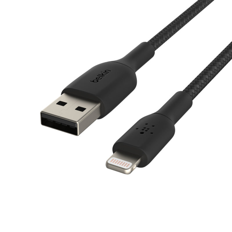 Belkin BoostCharge Braided Lightning to USB-A Cable 1m / 3.3ft - Black