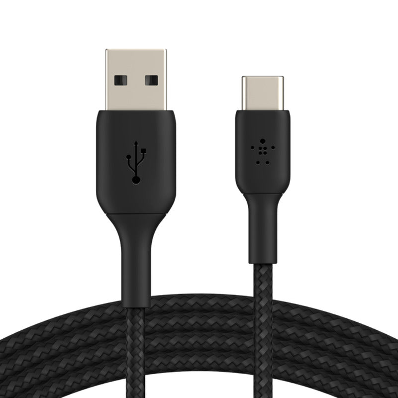 Belkin BoostCharge Braided USB-C to USB-A Cable 2m / 3.3ft - Black