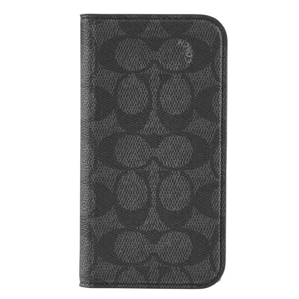 Coach Folio Case Signature for iPhone 16 Pro Max - Charcoal