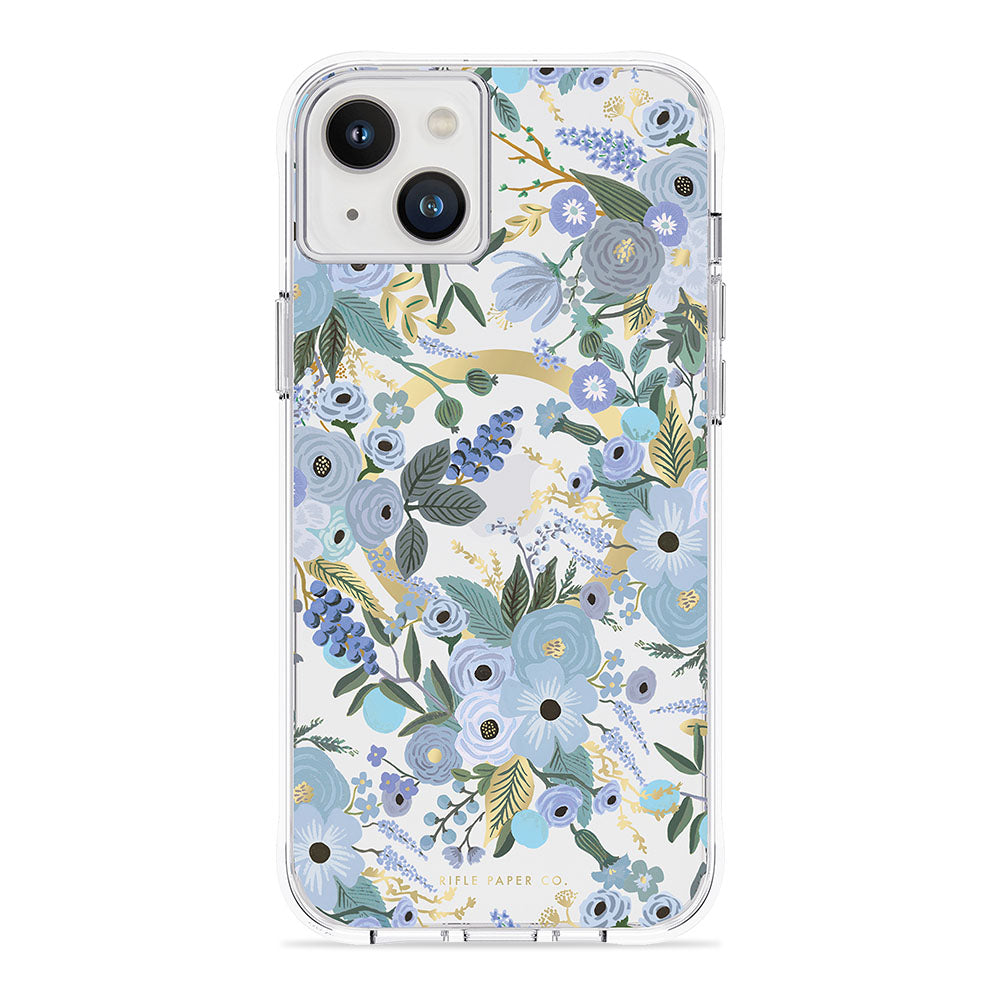 Case-Mate Rifle Paper Case - MagSafe For iPhone 14 Plus 6.7 - Garden Party Blue