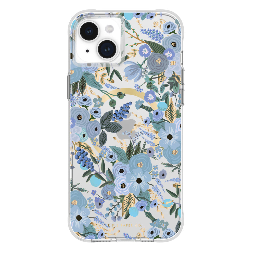 Case-Mate Rifle Paper MagSafe Case For iPhone 15 Plus - Garden Party Blue