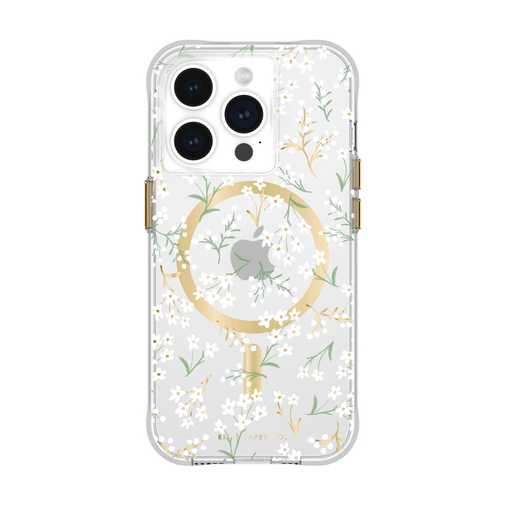 Case-Mate Rifle Paper MagSafe Case For iPhone 15 Pro - Petite Fleurs