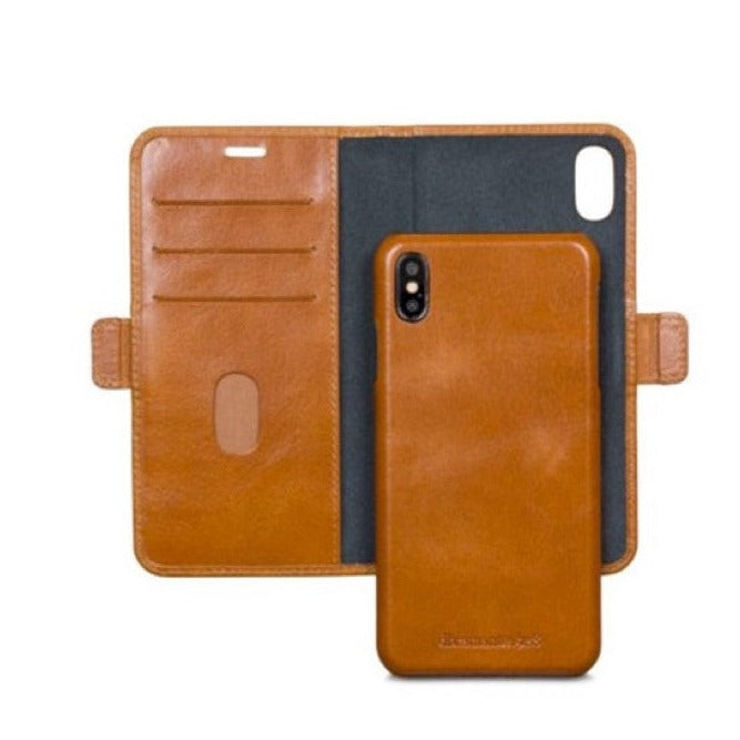 Dbramante1928 Lynge Leather Folio Case iPhone XS Max - Tan