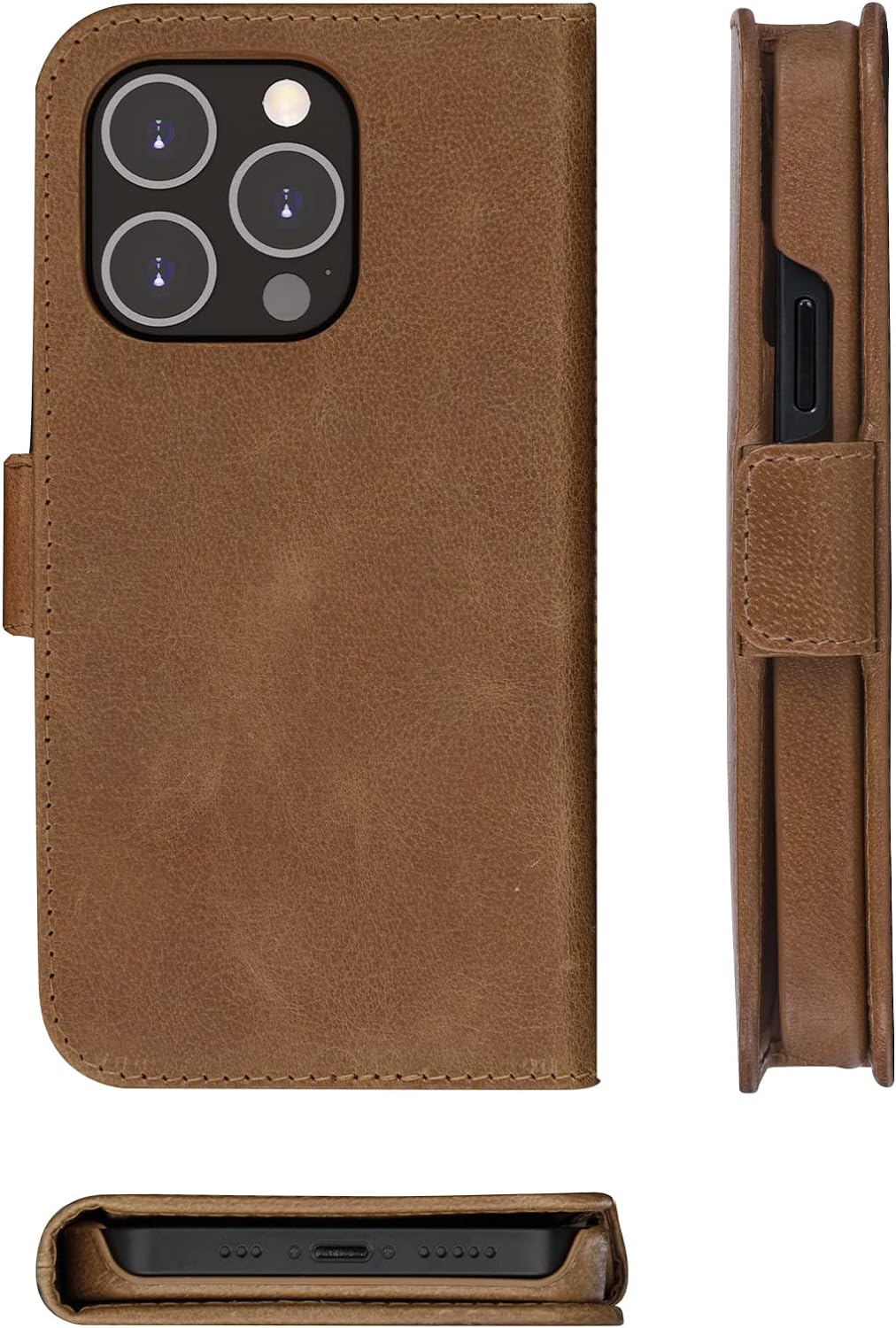 Dbramante1928 Lynge Leather Folio Case iPhone 11 / XR - Tan