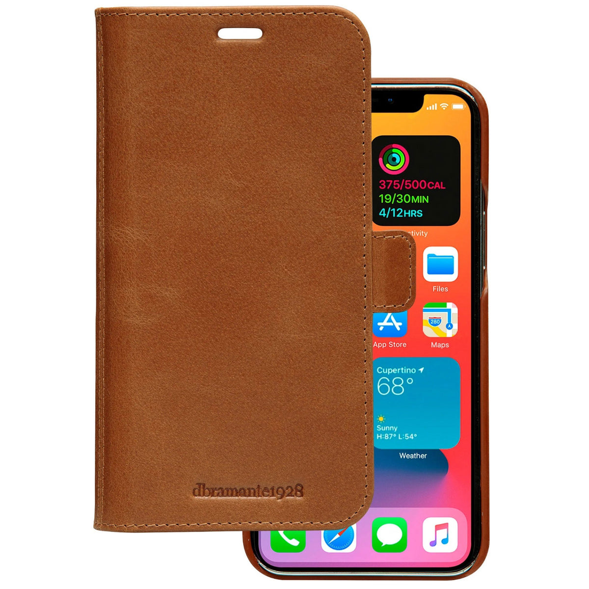 Dbramante1928 Lynge Leather Folio Case iPhone 12 Pro Max 6.7 inch - Tan