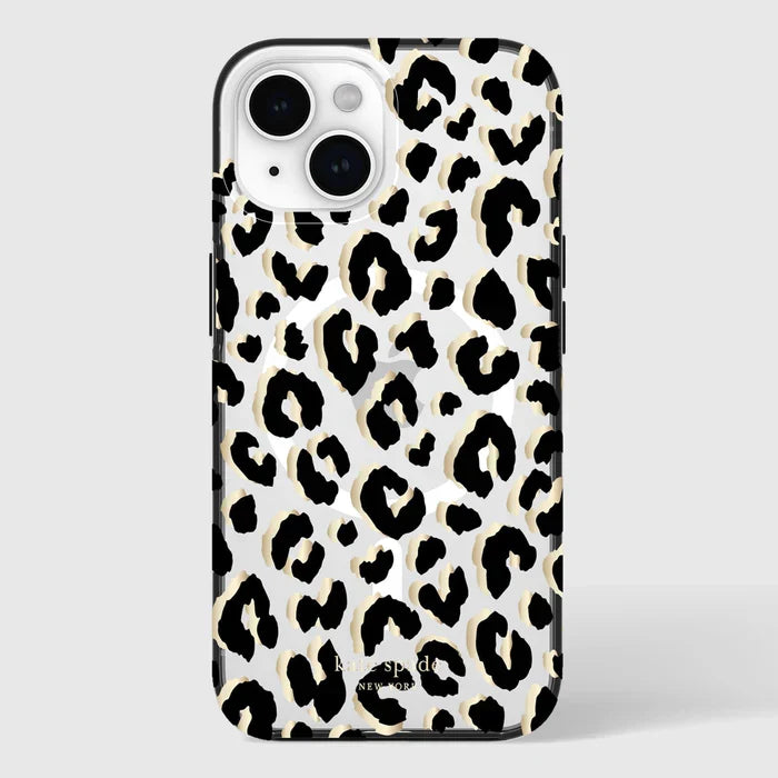 Kate Spade New York City Leopard Case for iPhone 15 Plus