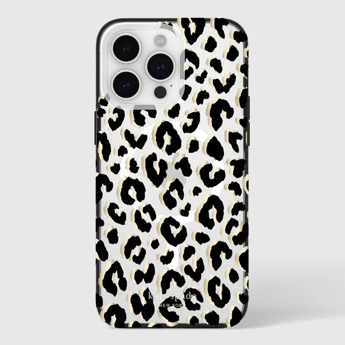 Kate Spade New York City Leopard Case for iPhone 15 Pro Max