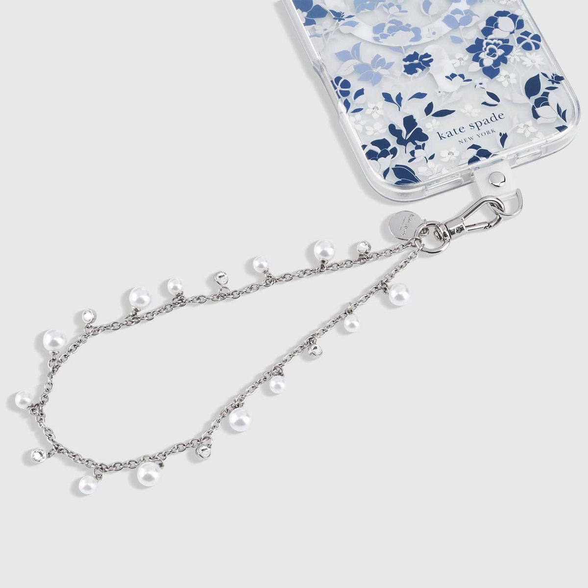 Kate Spade Phone Charm Wrist Strap - Dazzling Pearl