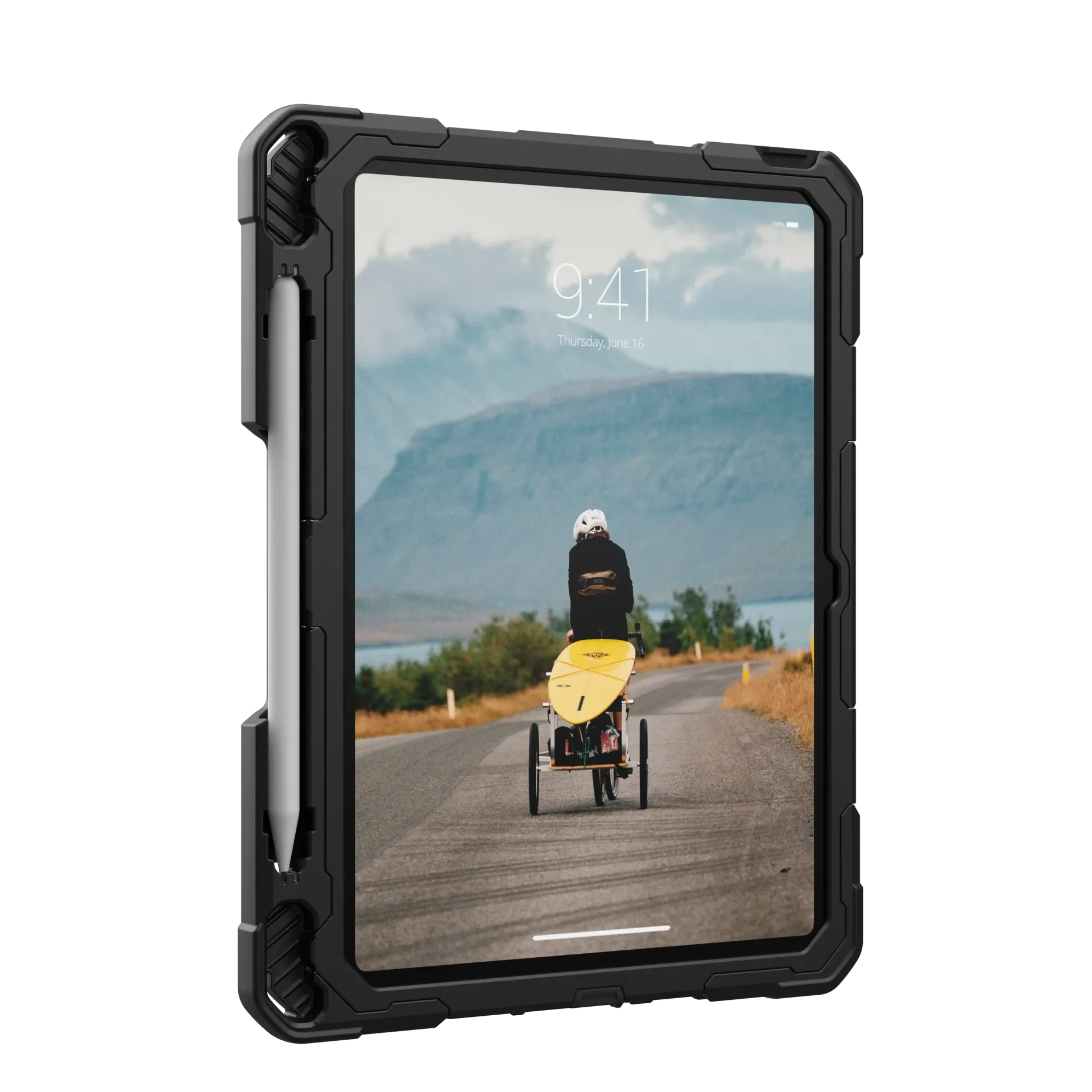 UAG Plasma Rugged Case iPad 10th Gen 10.9  Kickstand & Handstrap - Black