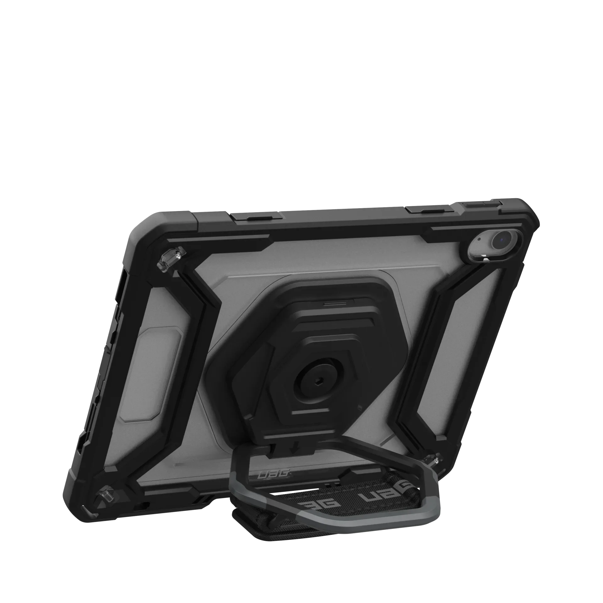 UAG Plasma Rugged Case iPad 10th Gen 10.9  Kickstand & Handstrap - Black