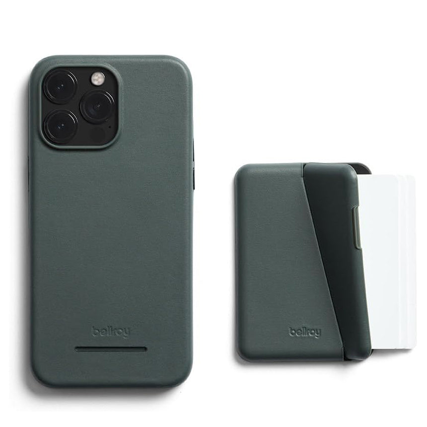 Bellroy Leather Mod Case &amp; Wallet iPhone 15 Pro - Everglade