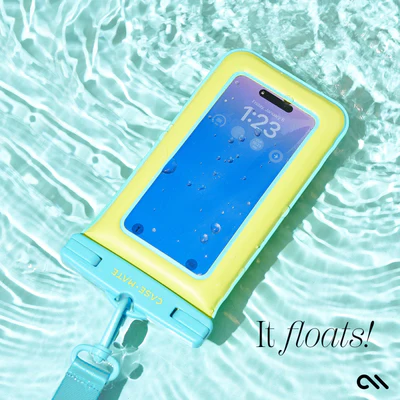 Case Mate Waterproof Floating Pouch for Phones up to 6.9" - Citrus Splash