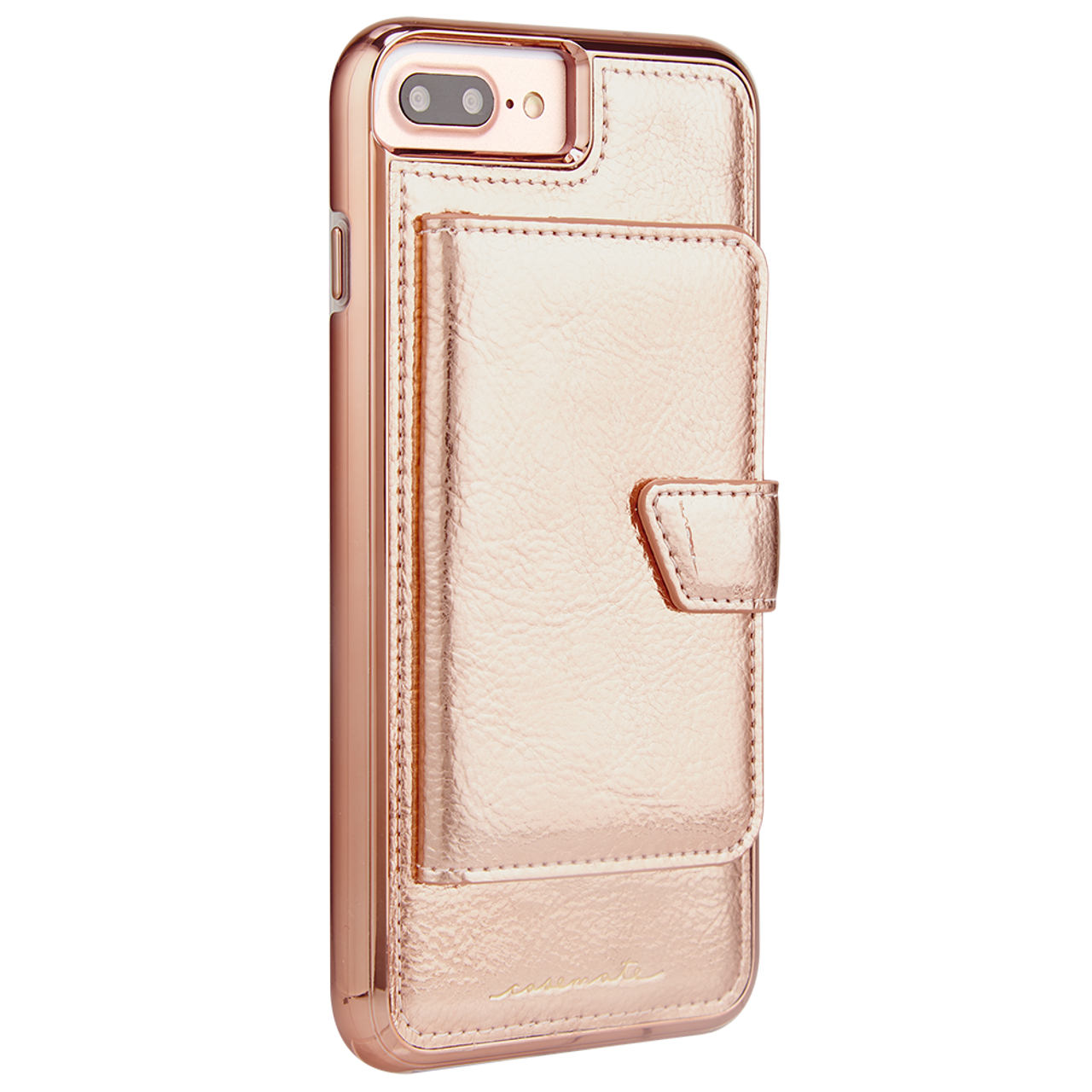 CaseMate Compact Mirror Case for iPhone 8+ / 7+ / 6+ - Rose Gold