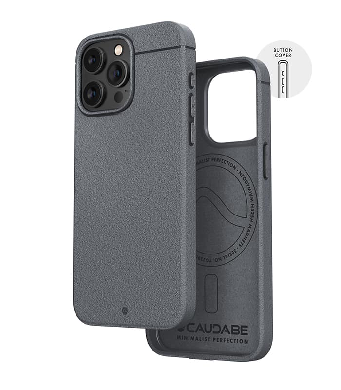 Caudabe Sheath Slim Protective Case with MagSafe iPhone 15 Pro Max 6.7 - Gray