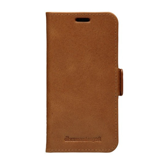 Dbramante1928 Copenhagen Slim Leather Folio Case iPhone 12 Mini - Tan