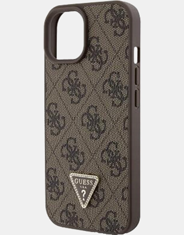 GUESS 4G Edition Protective Case iPhone 15 Standard 6.1 - Brown