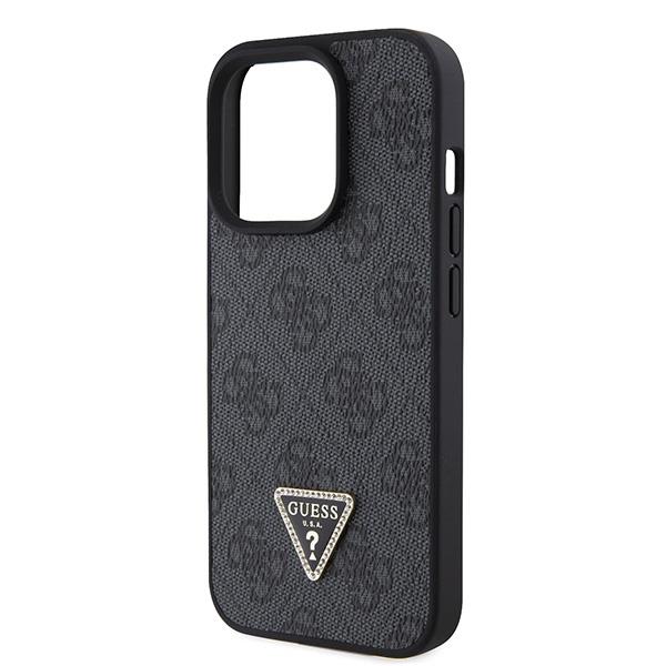 GUESS Diamond Cross Body Bundle Case & Strap iPhone 15 Pro 6.1 - Black