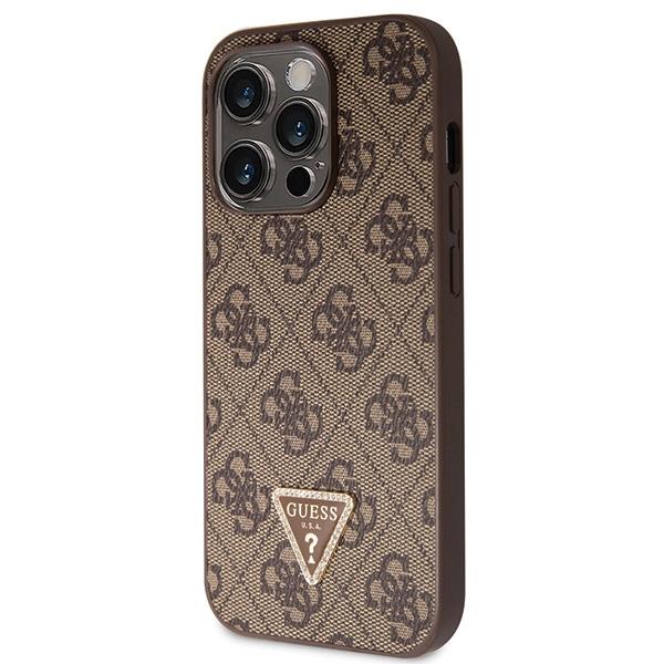 GUESS Diamond Cross body Bundle Case & Strap iPhone 15 Pro 6.1 - Brown