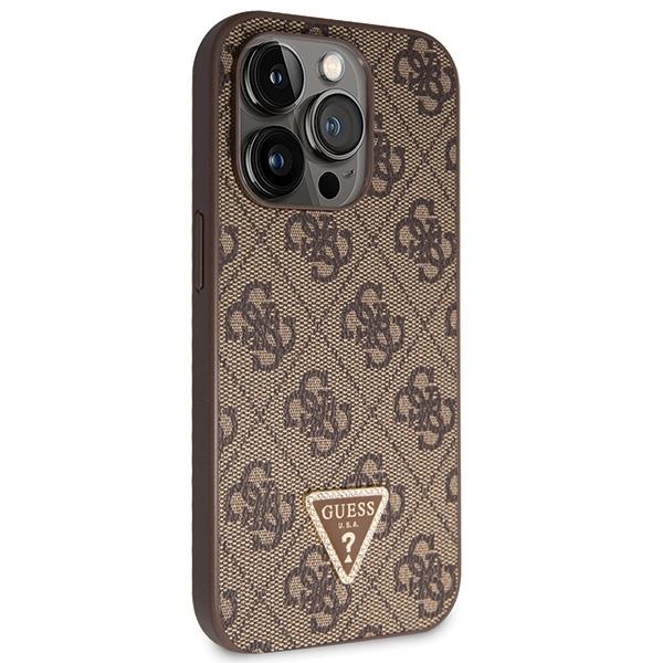 GUESS Diamond Cross body Bundle Case & Strap iPhone 15 Pro Max 6.7 - Brown