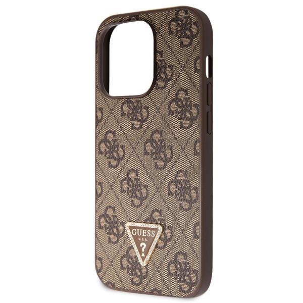 GUESS Diamond Cross body Bundle Case & Strap iPhone 15 Pro Max 6.7 - Brown