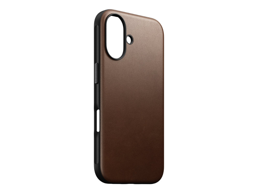 Nomad Modern Leather Case for iPhone 16 Plus 6.7 - Brown