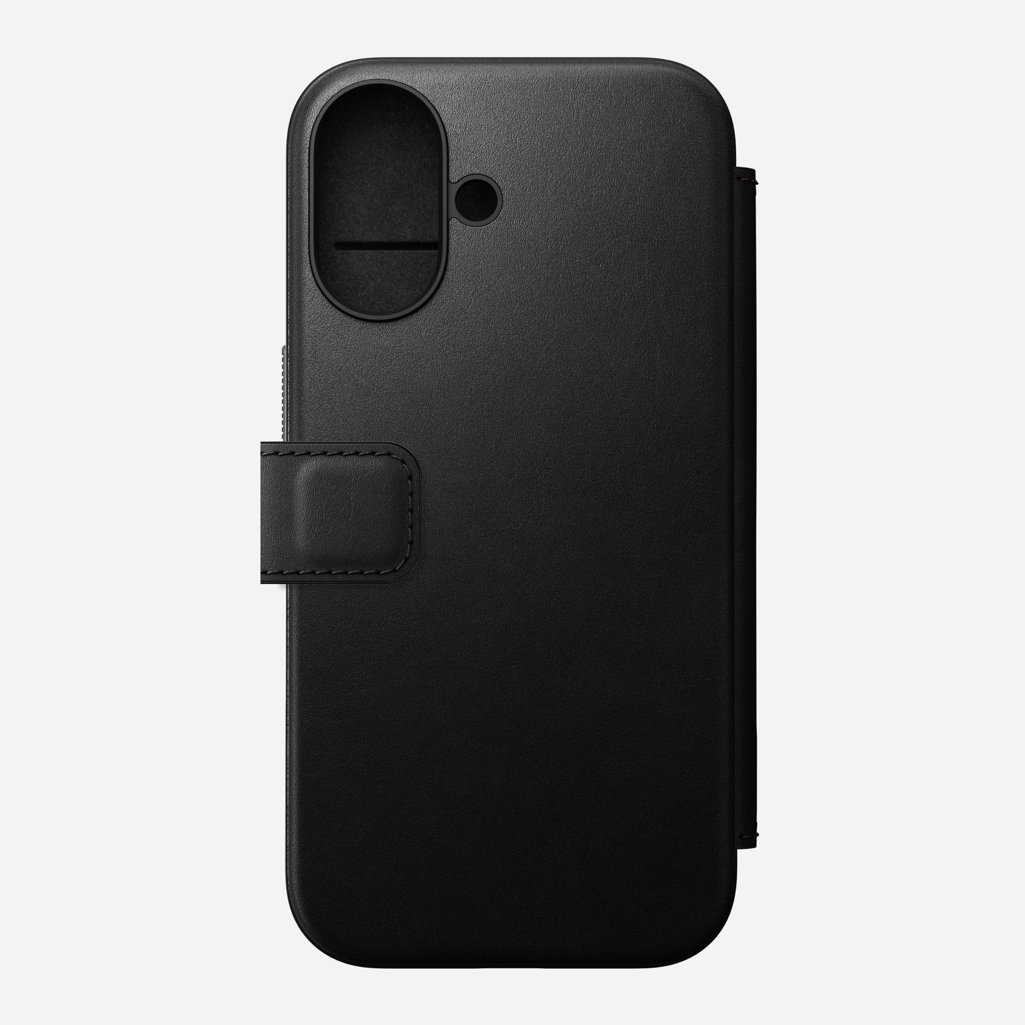 Nomad Modern Premium Leather Folio Case iPhone 16 Plus 6.7 - Black