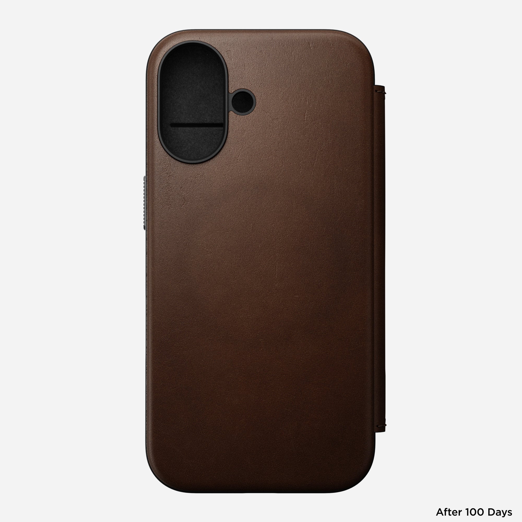 Nomad Modern Premium Leather Folio Case iPhone 16 Standard 6.1 - Brown