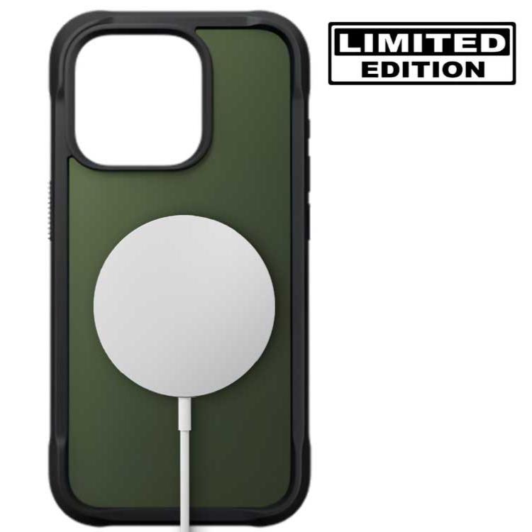 Nomad Rugged Case &amp; MagSafe for iPhone 16 Pro 6.3 - Forest Green