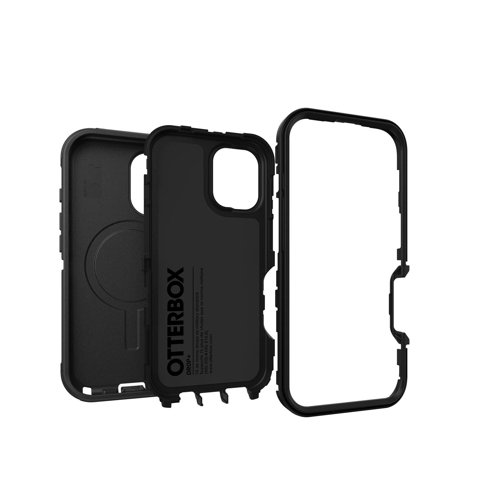 OtterBox Defender with MagSafe for iPhone 16 Plus 6.7" Case - Black