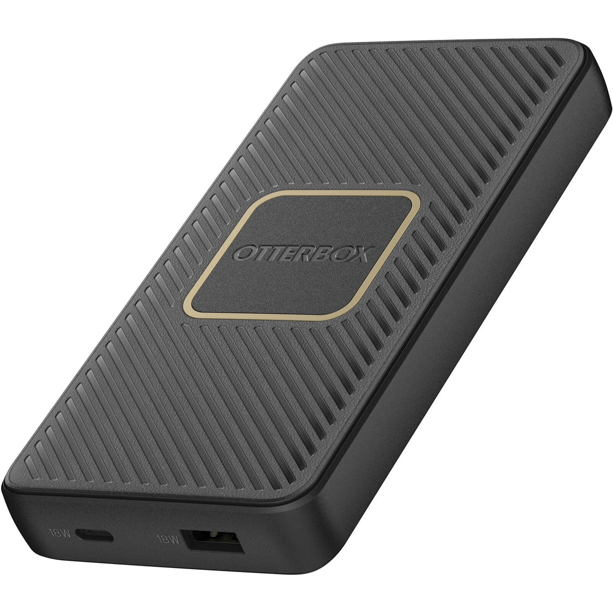 Otterbox Fast Charge Power Bank Wireless QI &amp; USB-C &amp; USB A 10K mAh Black