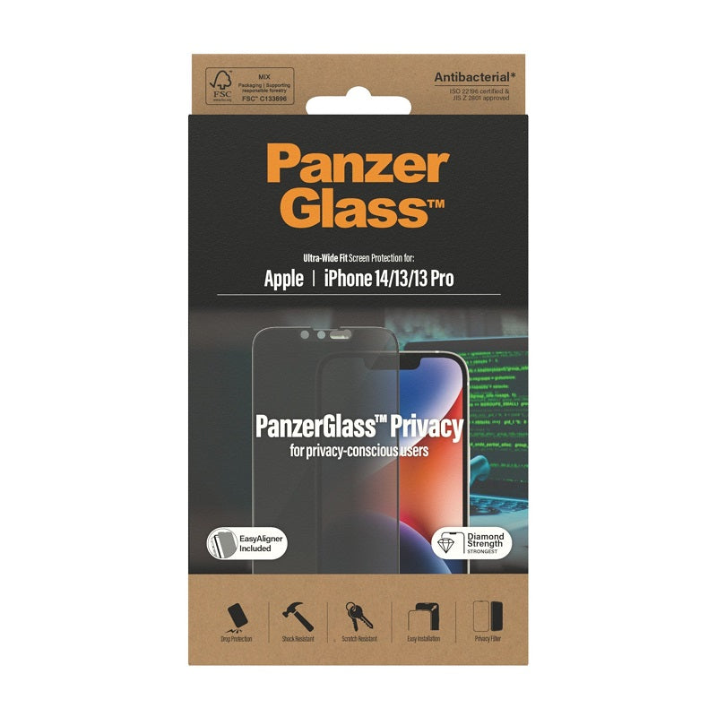 PanzerGlass UltraWide Fit Privcy Screen Protector For iPhone 14