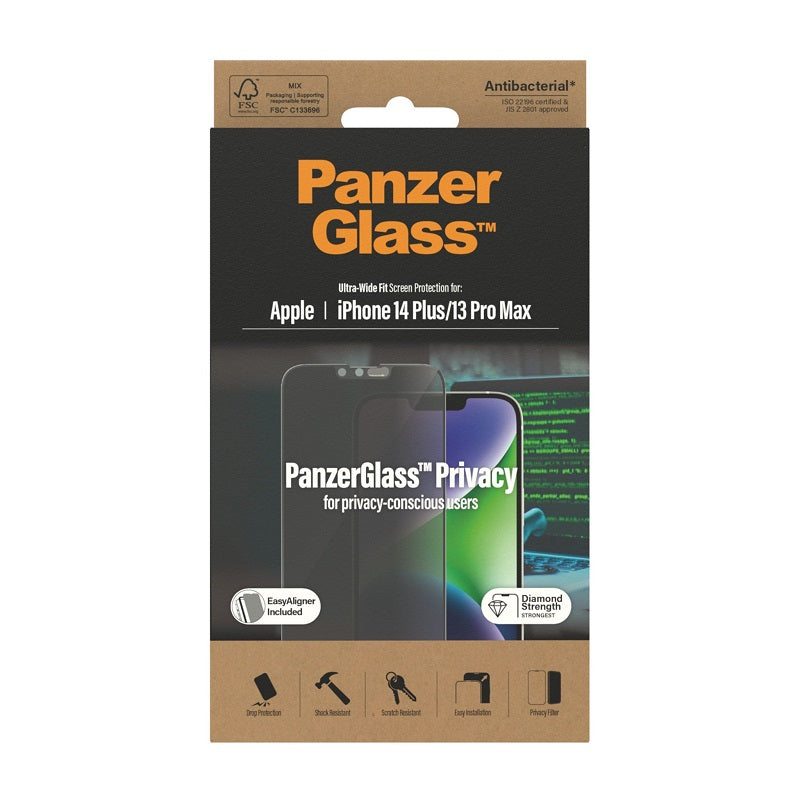 PanzerGlass UltraWide Fit Privcy Screen Protector For iPhone 14 Plus