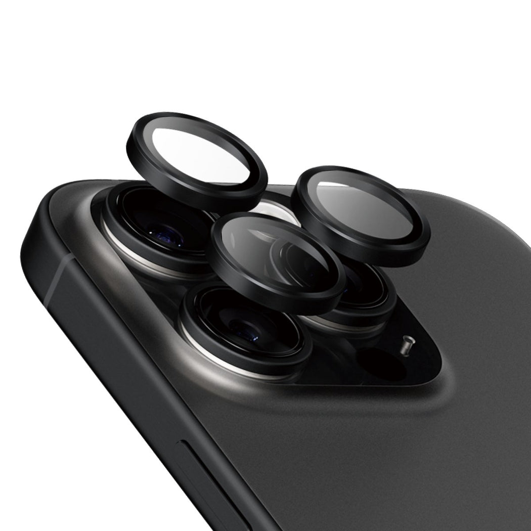 PanzerGlass Hoops Ceramic Camera Lens Protector iPhone 16 Pro and 16 Pro Max - Black