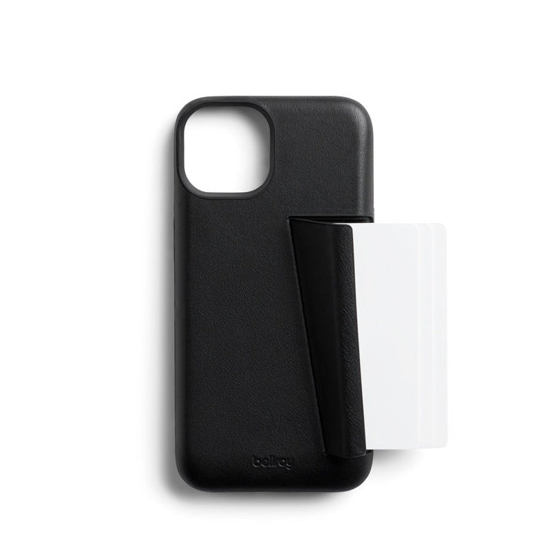 Bellroy Leather 3 Card Case iPhone 15 Pro - Black
