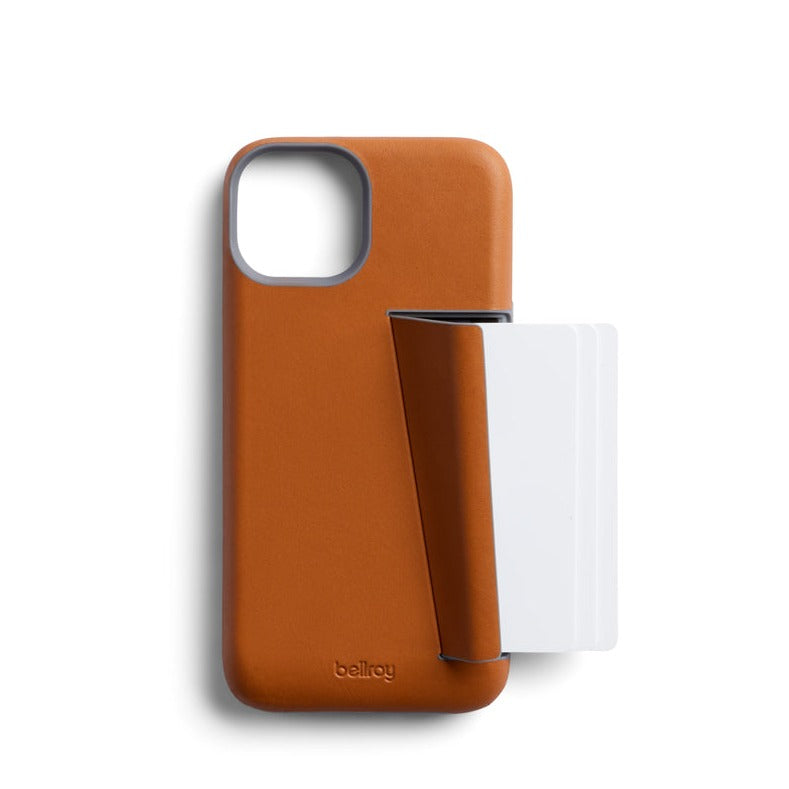 Bellroy Leather 3 Card Case iPhone 14 Plus - Terracotta