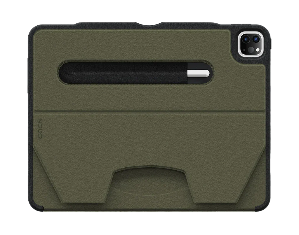 Zugu Magnetic Rugged Folio Case iPad Pro 12.9 in 6th & 5th Gen - Olive Green