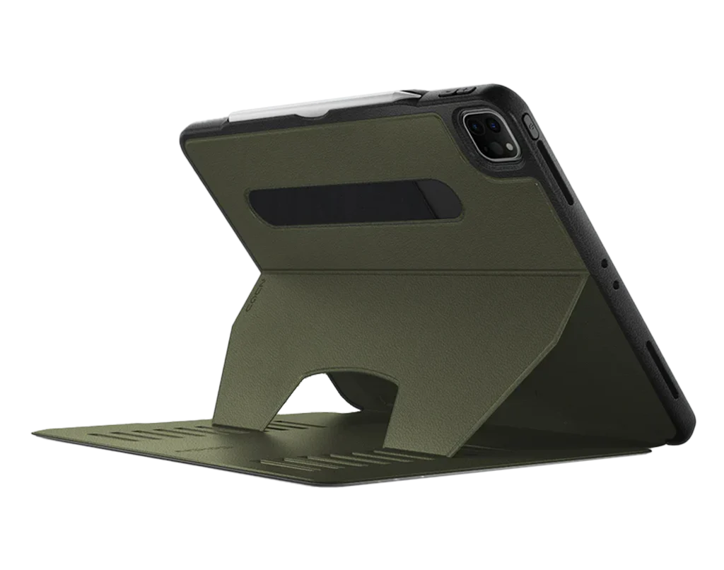 Zugu Magnetic Rugged Folio Case iPad Pro 12.9 in 6th & 5th Gen - Olive Green