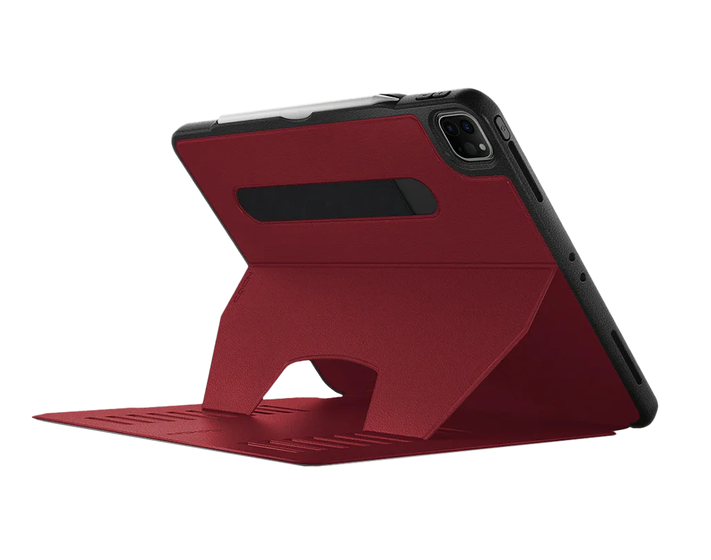 Zugu Magnetic Rugged Folio Case iPad Pro 12.9 in 6th & 5th Gen - Scarlet Red