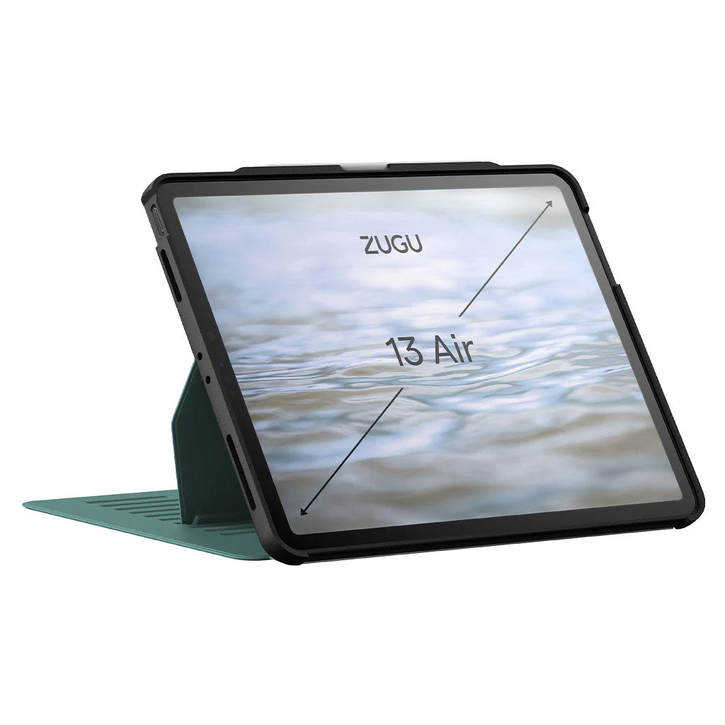 Zugu Case for iPad Air 13 M2 2024 & Prp 12.9 3rd 4th Gen - Pine Green