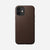 Nomad Rugged Case w/ Horween Leather For iPhone 12 mini - Brown - Mac Addict