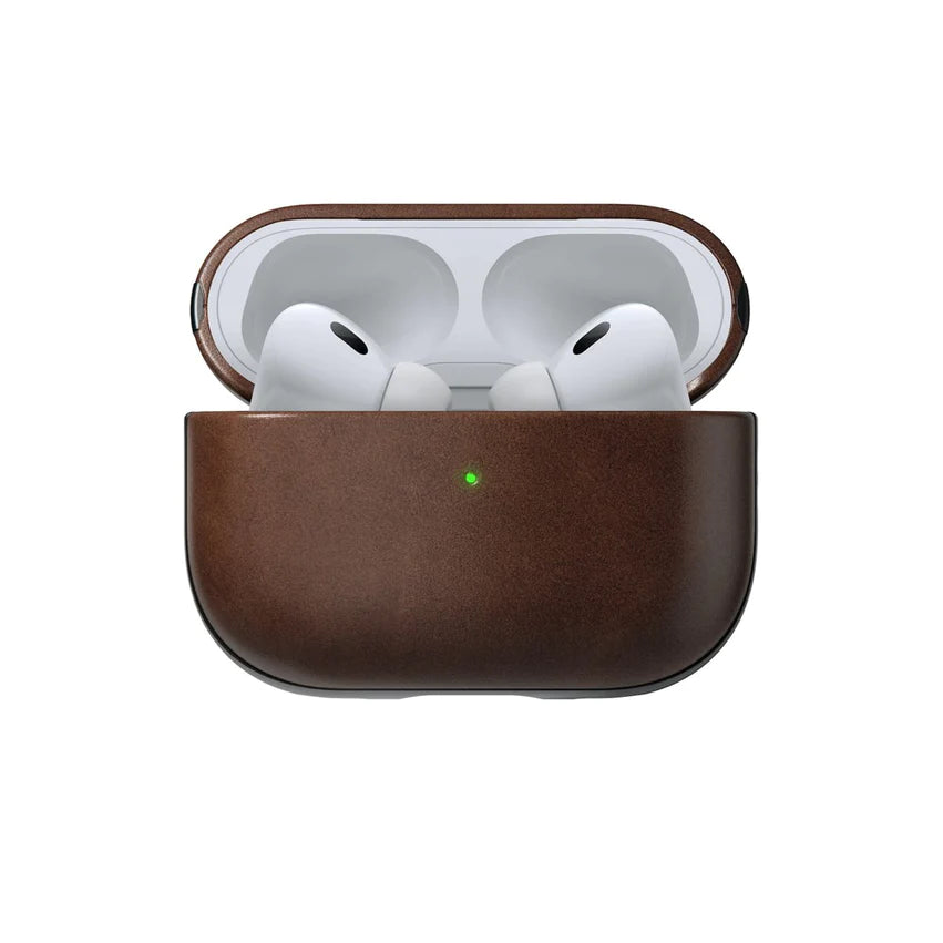 Nomad Horween Leather Case - AirPods PRO 2nd Gen-  Brown