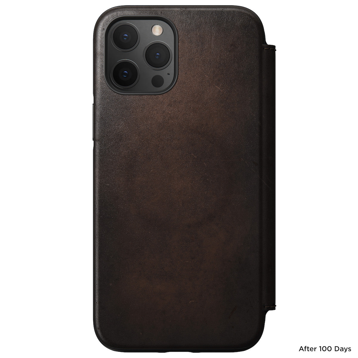 Nomad Rugged Leather Folio Case w/ Magsafe For iPhone 12 Pro Max - Brown - Mac Addict